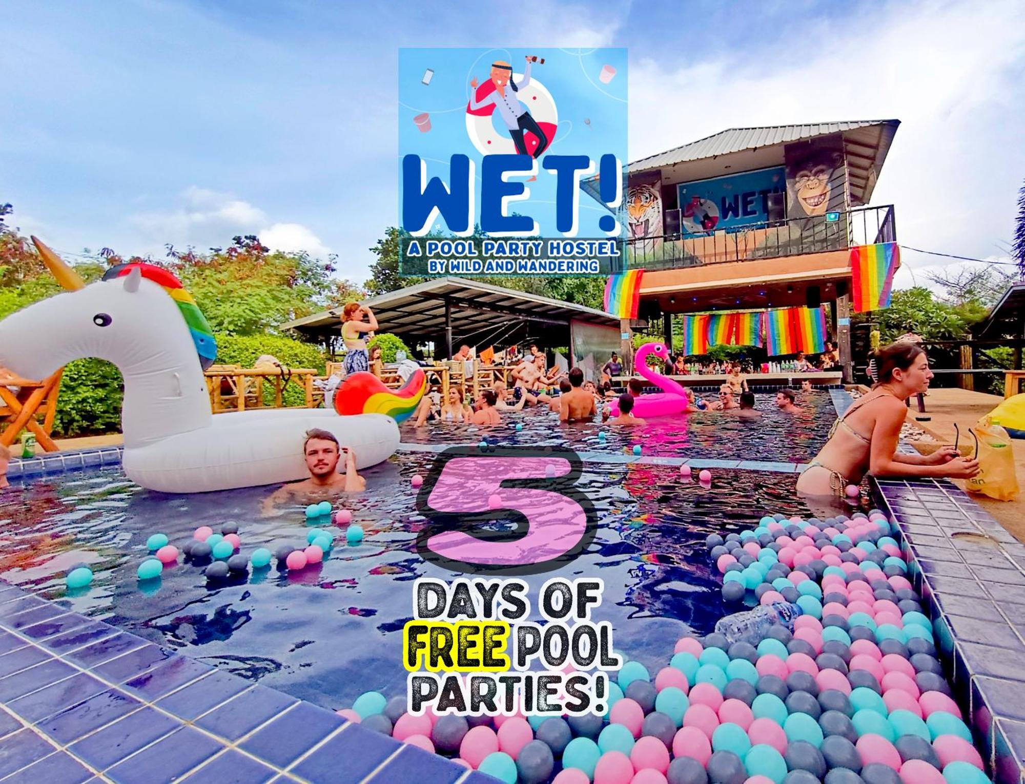 Wet! A Pool Party Hostel By Wild & Wandering Хаад Рин Екстериор снимка
